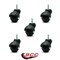 Service Caster 2 Inch Flat Black Hooded 5/16 Inch Threaded Stem Ball Caster SCC, 5PK SCC-TS01S20-POS-FB-516-5 - alternate 6